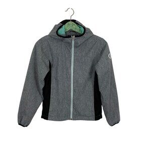 Killtec Girls Jacket 12 Gray Zip Up Waterproof Windproof Outdoor Winter